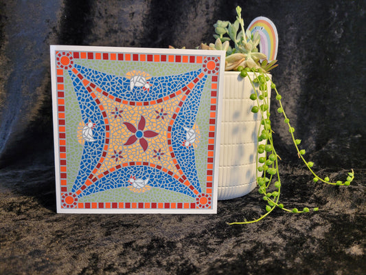 Mosaic Design Greeting Card