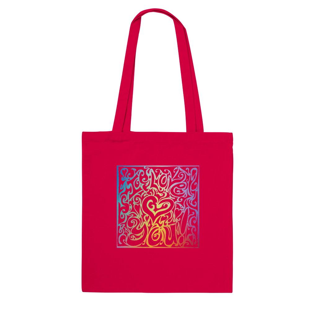 Tote Bag - I love you (colours)