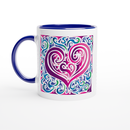 Pink heart Mug