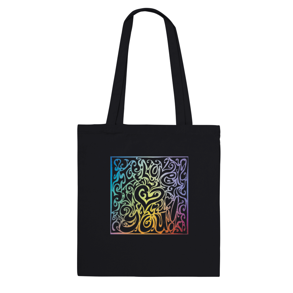 Tote Bag - I love you (colours)