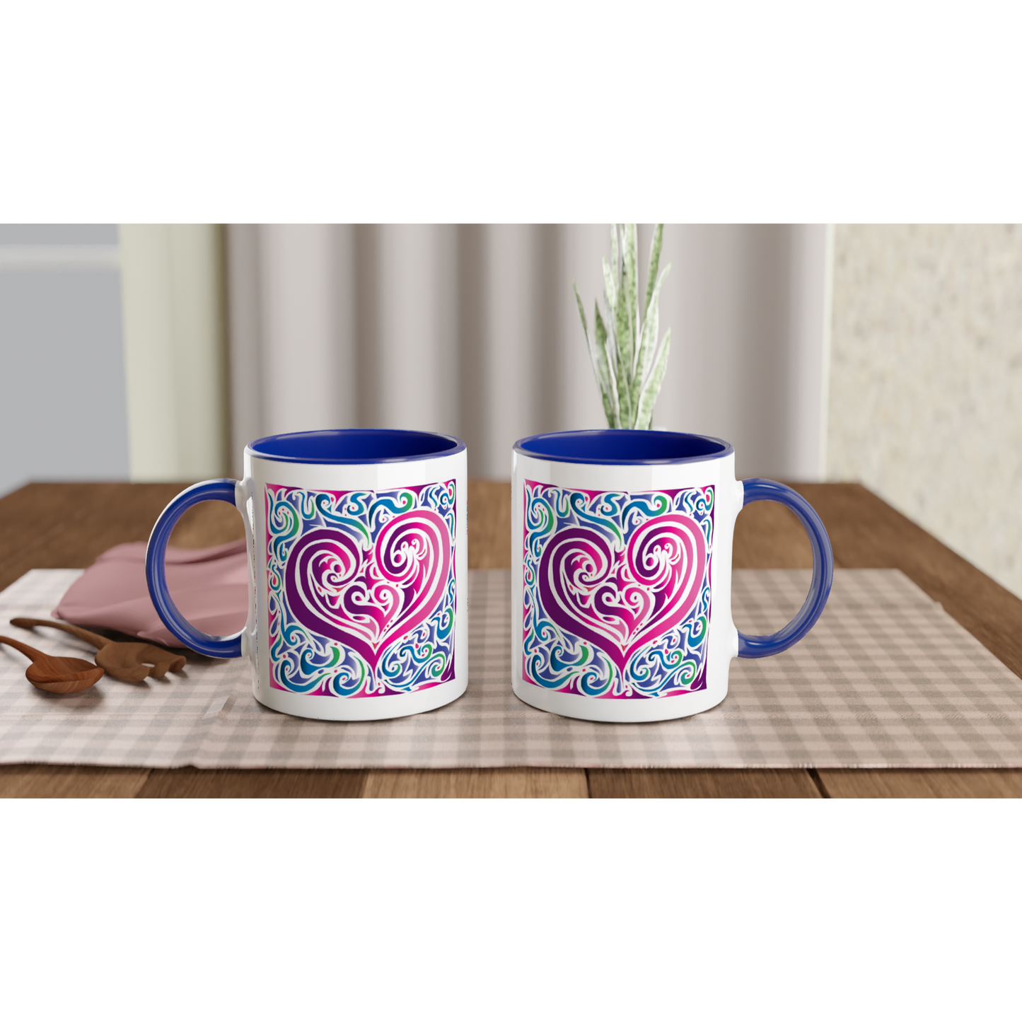 Pink heart Mug