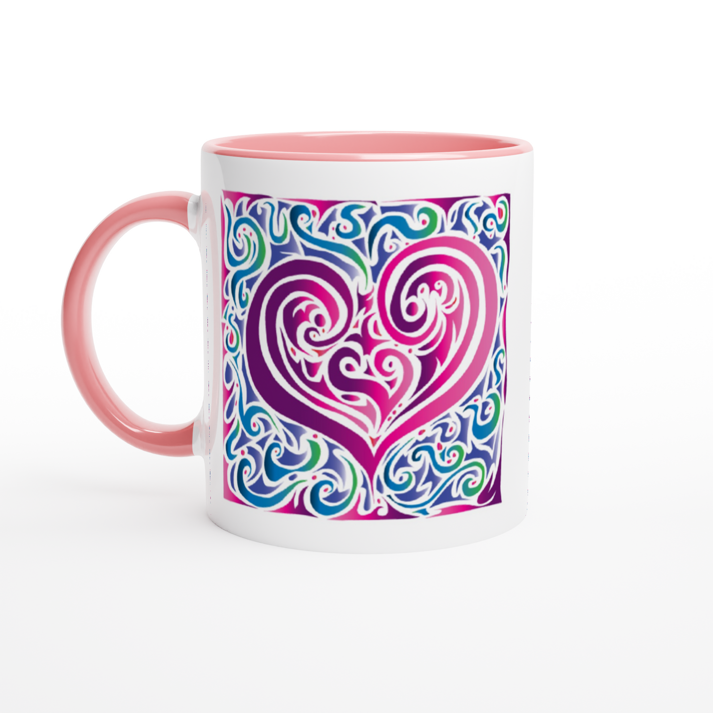 Pink heart Mug